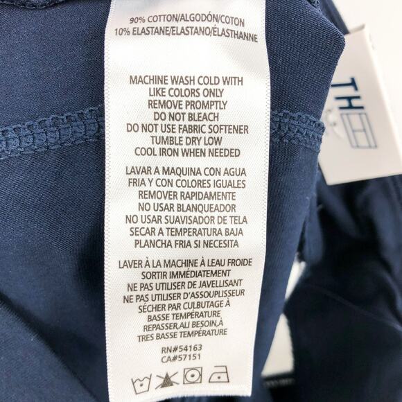 TOMMY HILFIGER Womens Performance Leggings XS Navy Blue Jersey High Rise NWT - Picture 12 of 14